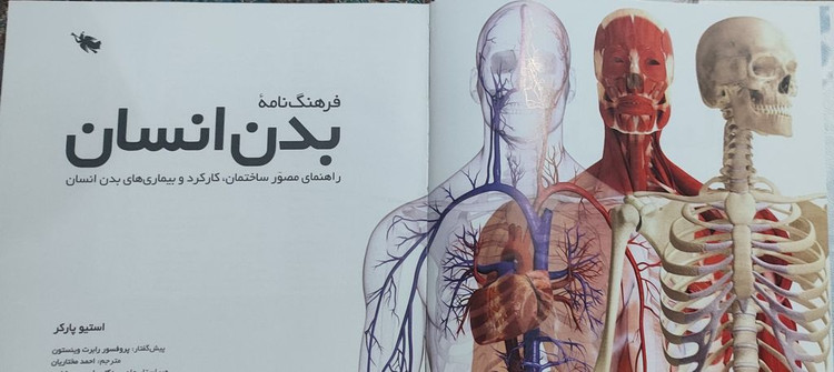 فرهنگ نامه بدن انسان استیو پارکر احمد مختاریان طلایی (جلد سخت، dvd)