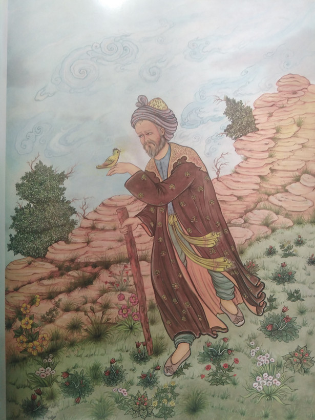 دو بیتی های باباطاهر الهی قمشه ای فرد لرستانی علم (جلد سخت،رنگی)