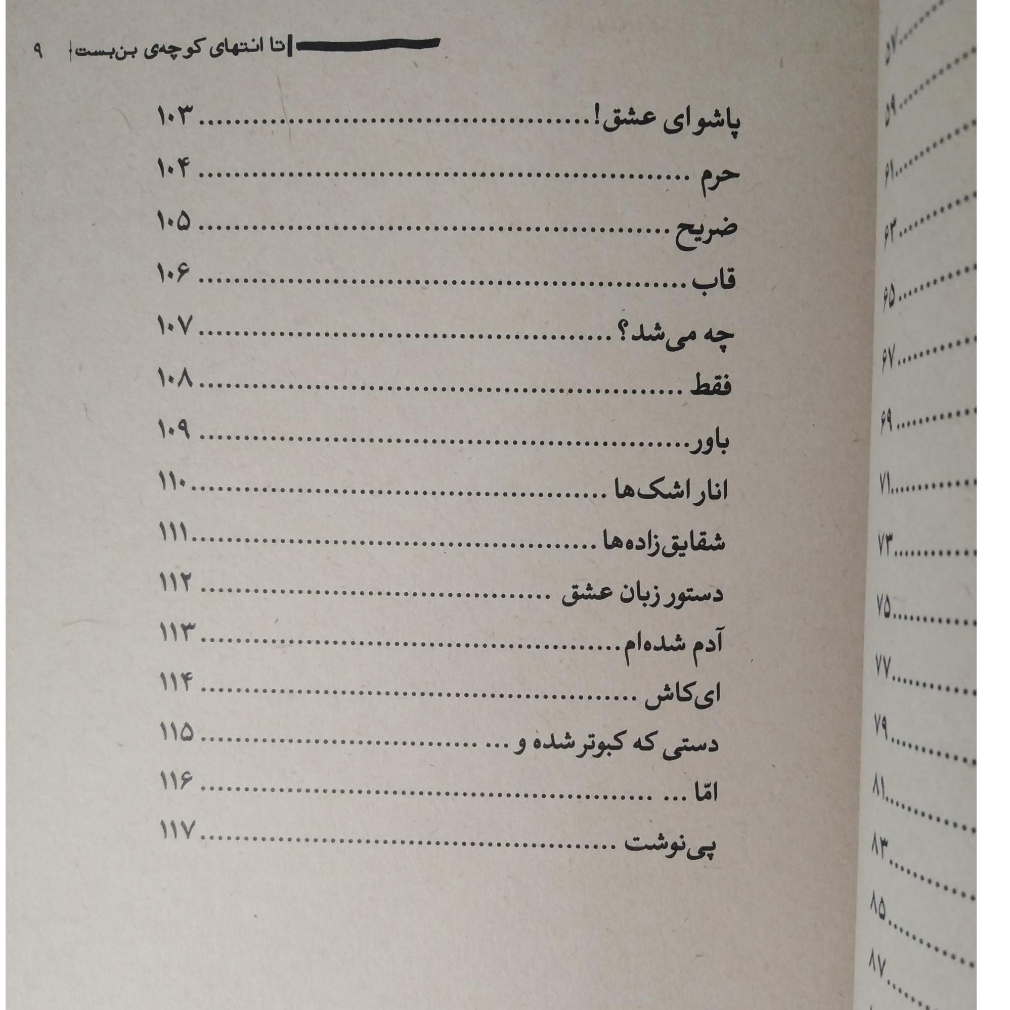 تا انتهای کوچه ی بن بست سیدمهدی طباطبایی خاموش