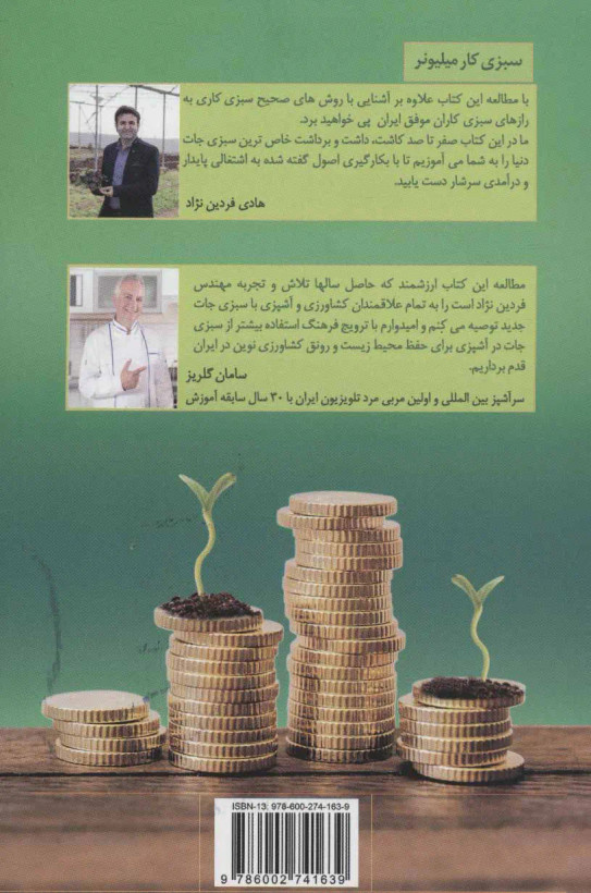 سبزی کاری میلیونر هادی فردین نژاد کلید آموزش (مصور، رنگی)